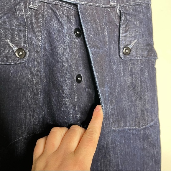 As Ever NYC Willow High Rise Flare Pants In Denim Sz 24 - Picture 7 of 10